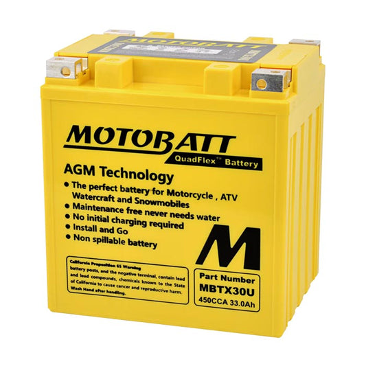 Batería Motobatt MBTX30U QUADFLEX AGM